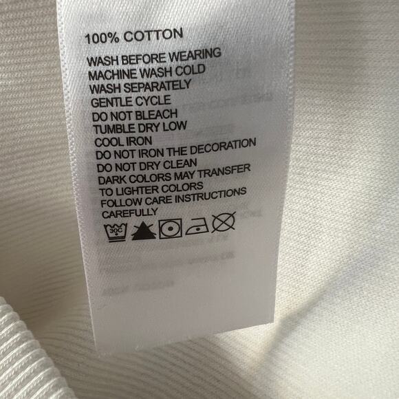 Tommy Bahama White Crewneck Cotton Sweatshirt Size Large L - Picture 9 of 9